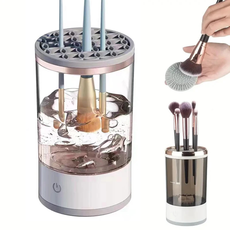Beauty Makeup Fashion - Limpador Automático Elétrico de Pincéis de