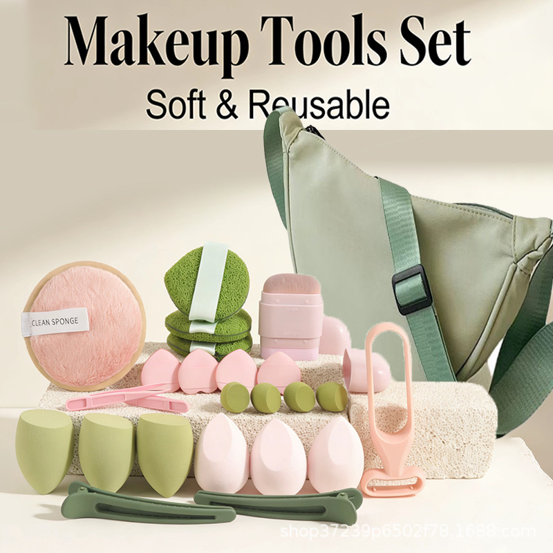 Beauty Makeup Tools Set - Bolsa Estilosa para Maquiagem com 23