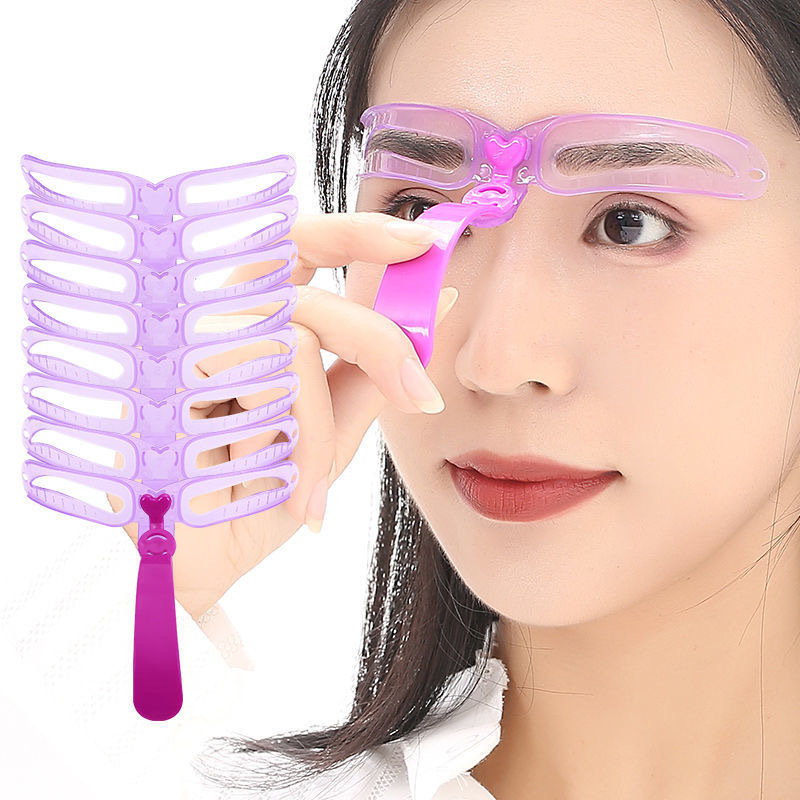 Beauty Makeup Tools Set - Reutilizável Sobrancelha Stencil Set, Ferramentas Maquiagem,