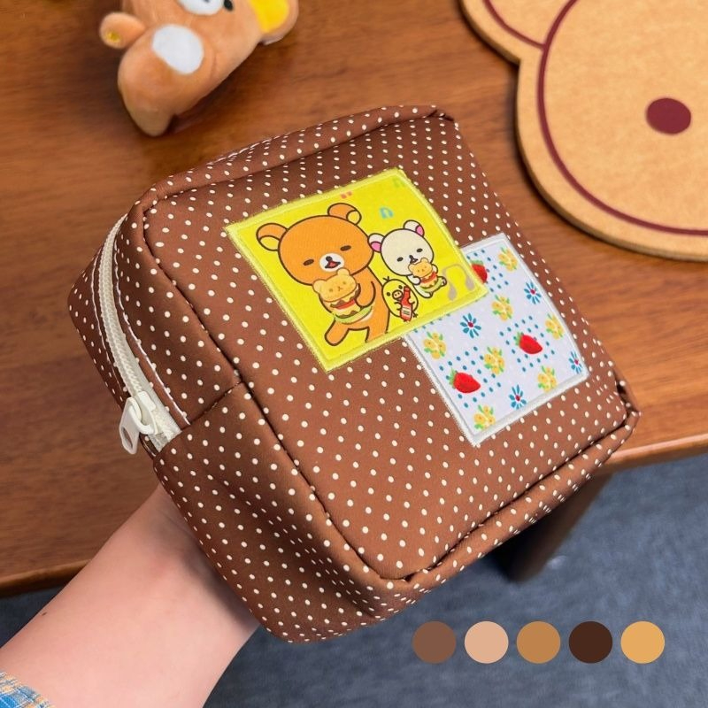 Beauty Makeup Vanity - Bolsa de Cosméticos Kawaii Rilakkuma Marrom