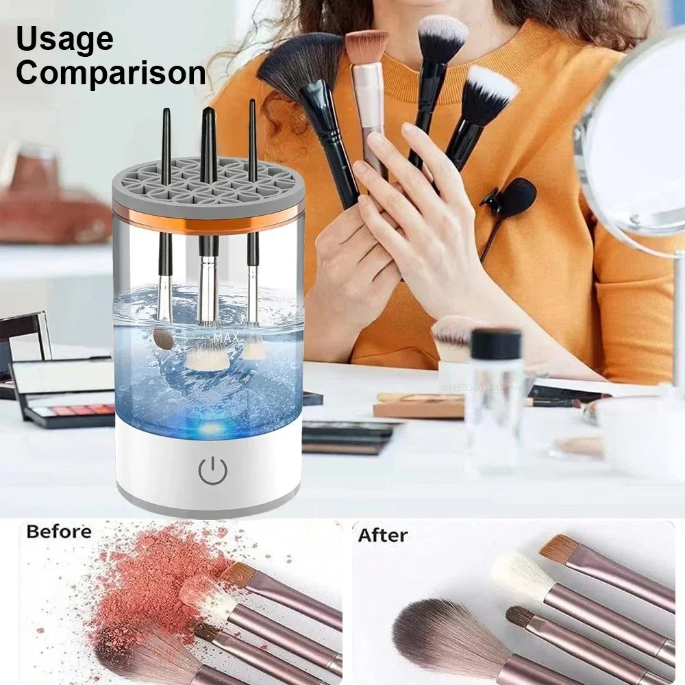 Beauty Makeup Fashion - Limpador de Pincéis de Maquiagem Elétrico