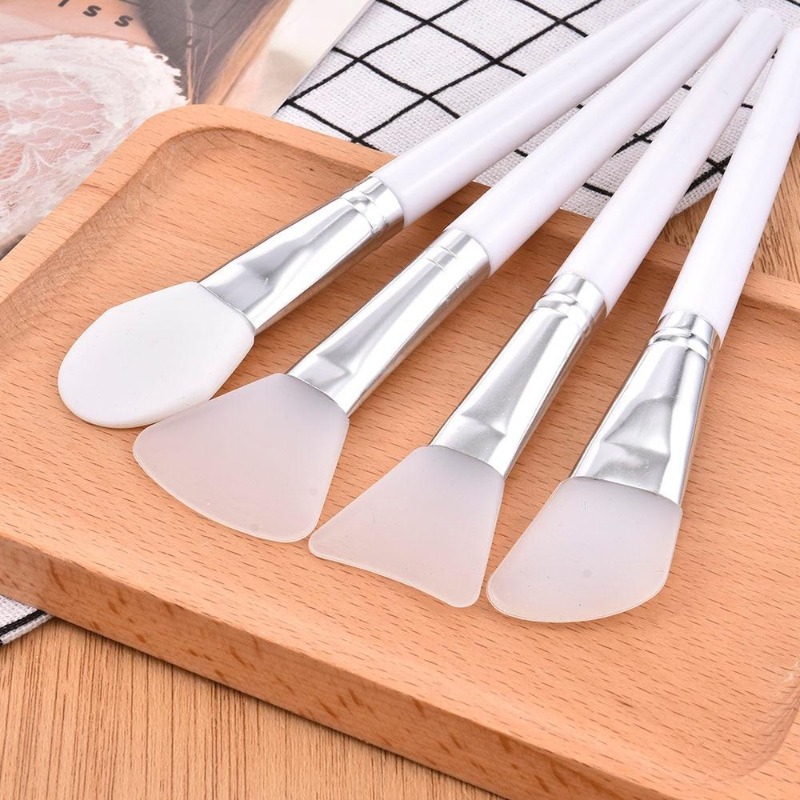 Beauty Makeup Tools Set - 4 pçs/set branco maquiagem silicone máscara
