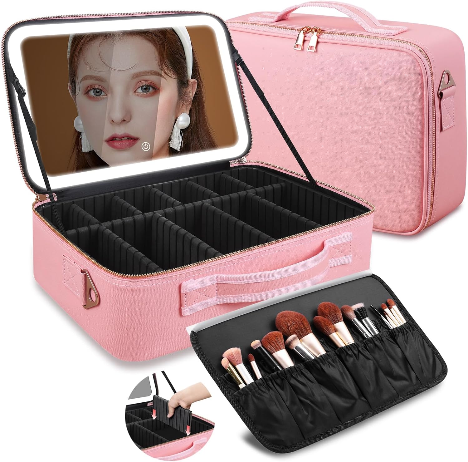 Beauty Makeup Vanity - Bolsa de Maquiagem de Grande Capacidade