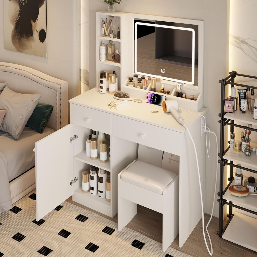 Conjunto de Mesa de Maquiagem, - Beauty Makeup Outlet avaliação e preço