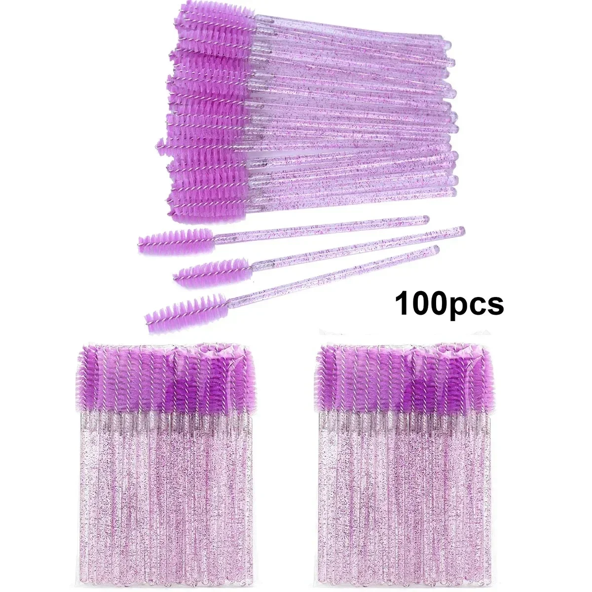 Atacado 100 pçs escovas de cíl - Beauty Makeup Vanity avaliação e preço
