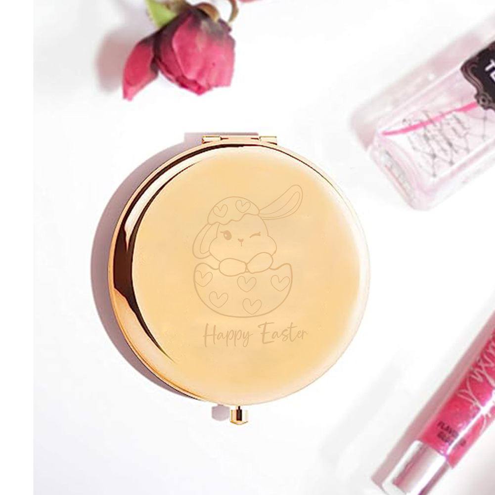 Espelho de bolso com texto per - Beauty For Makeup avaliação e preço