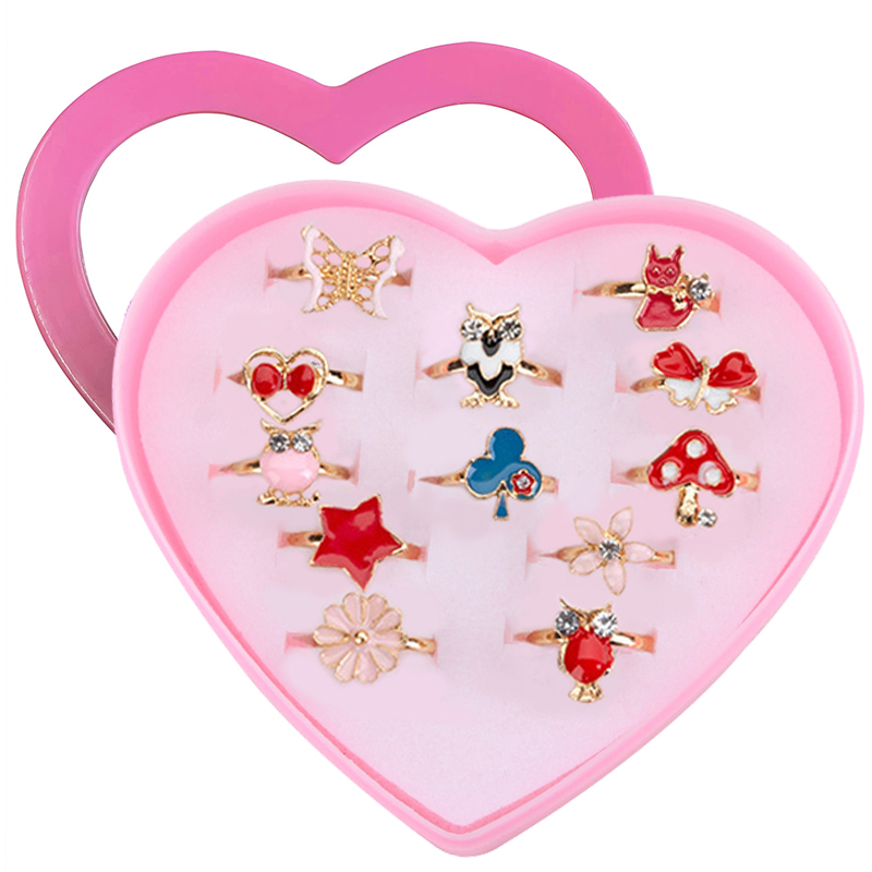 Crianças anéis ajustáveis jóia - Beauty Makeup Kids avaliação e preço