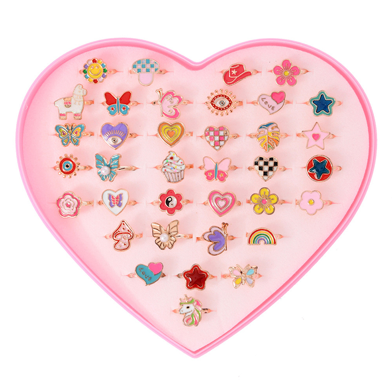 6/12/36 pçs anéis ajustáveis p - Beauty Makeup Kids avaliação e preço