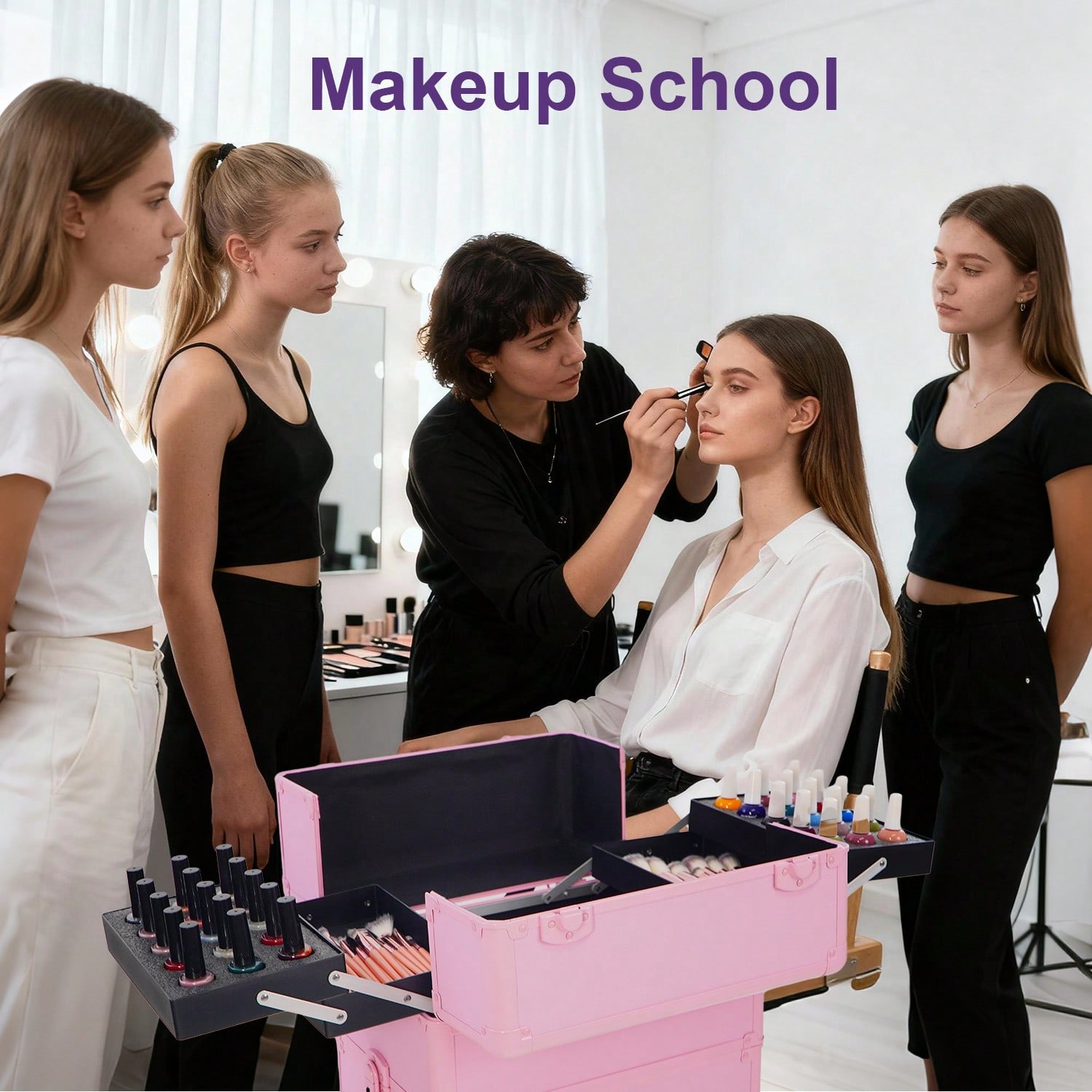 Maleta de Maquiagem com Rodas  - Beauty Makeup Vanity avaliação e preço