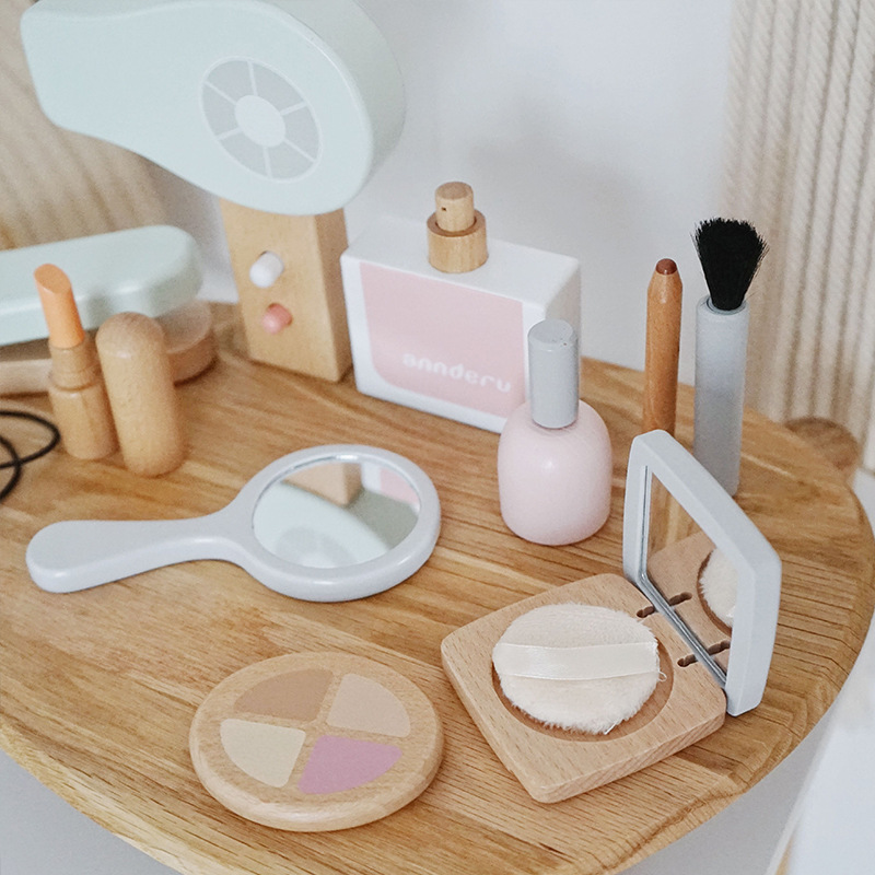 Novas crianças de madeira simu - Beauty Makeup Kids avaliação e preço