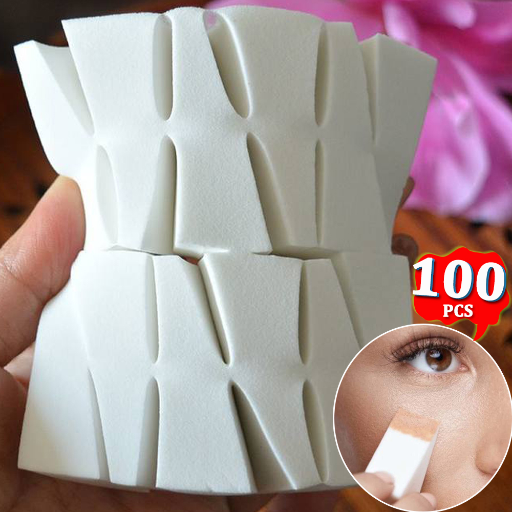 Esponja triangular de látex, e - Beauty Makeup Blender avaliação e preço