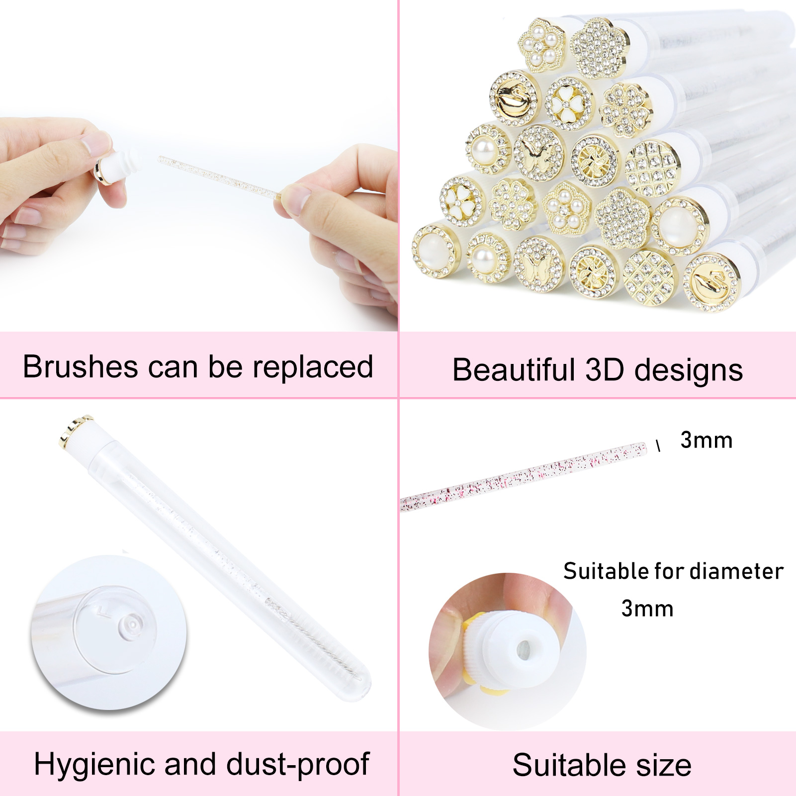 Varinhas de rímel tubo 30 pçs  - Beauty Makeup Fashion avaliação e preço