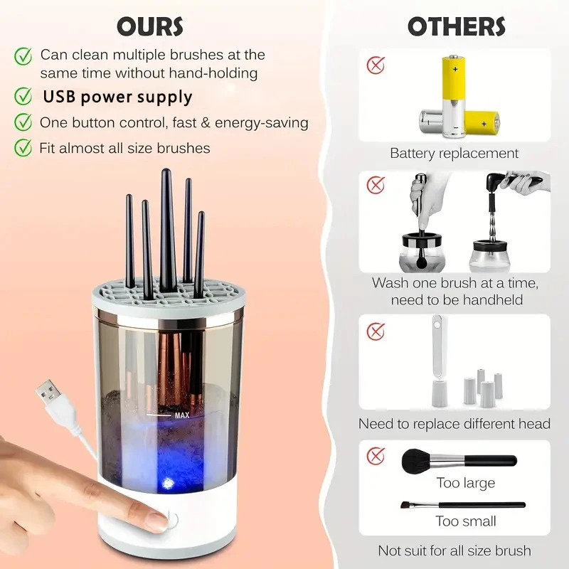 Usb plug portátil escova de ma - Beauty Makeup Fashion avaliação e preço