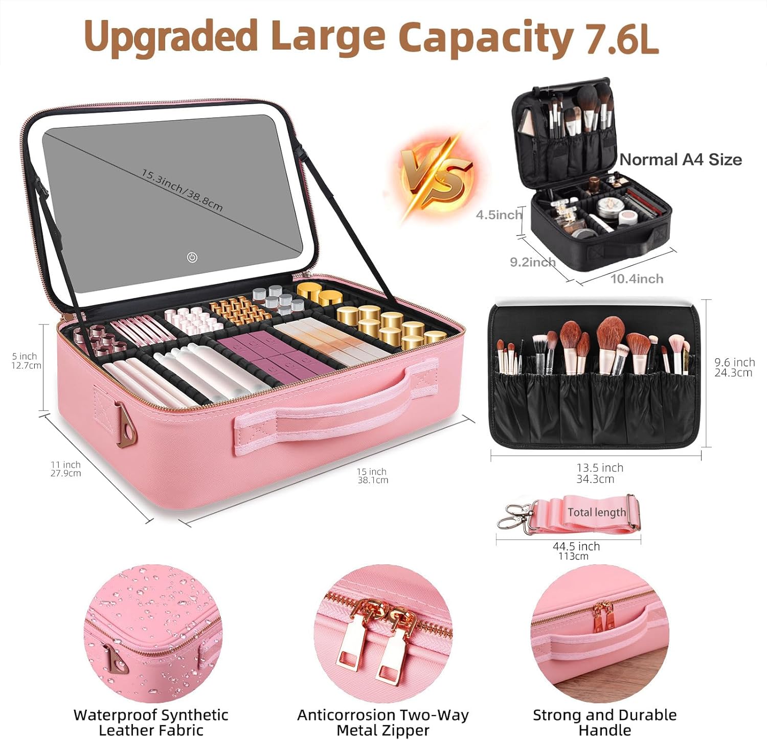 Bolsa de Maquiagem de Grande C - Beauty Makeup Vanity avaliação e preço